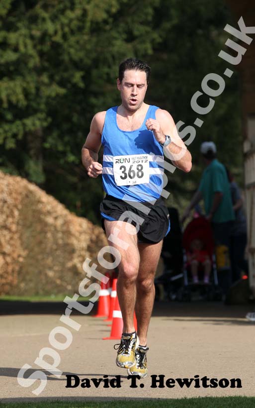 Michael Morris (Morpeth Harriers) wins the Run Northumberland Half Marathon.
